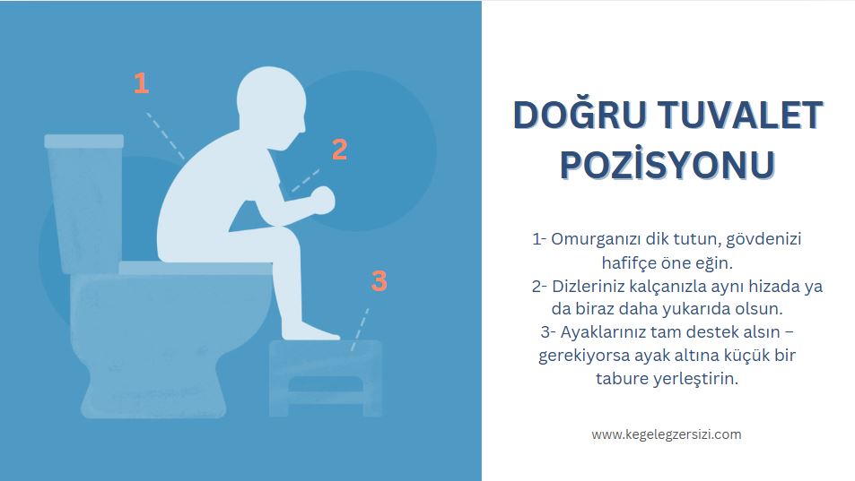 doğru tuvalet pozisyonu